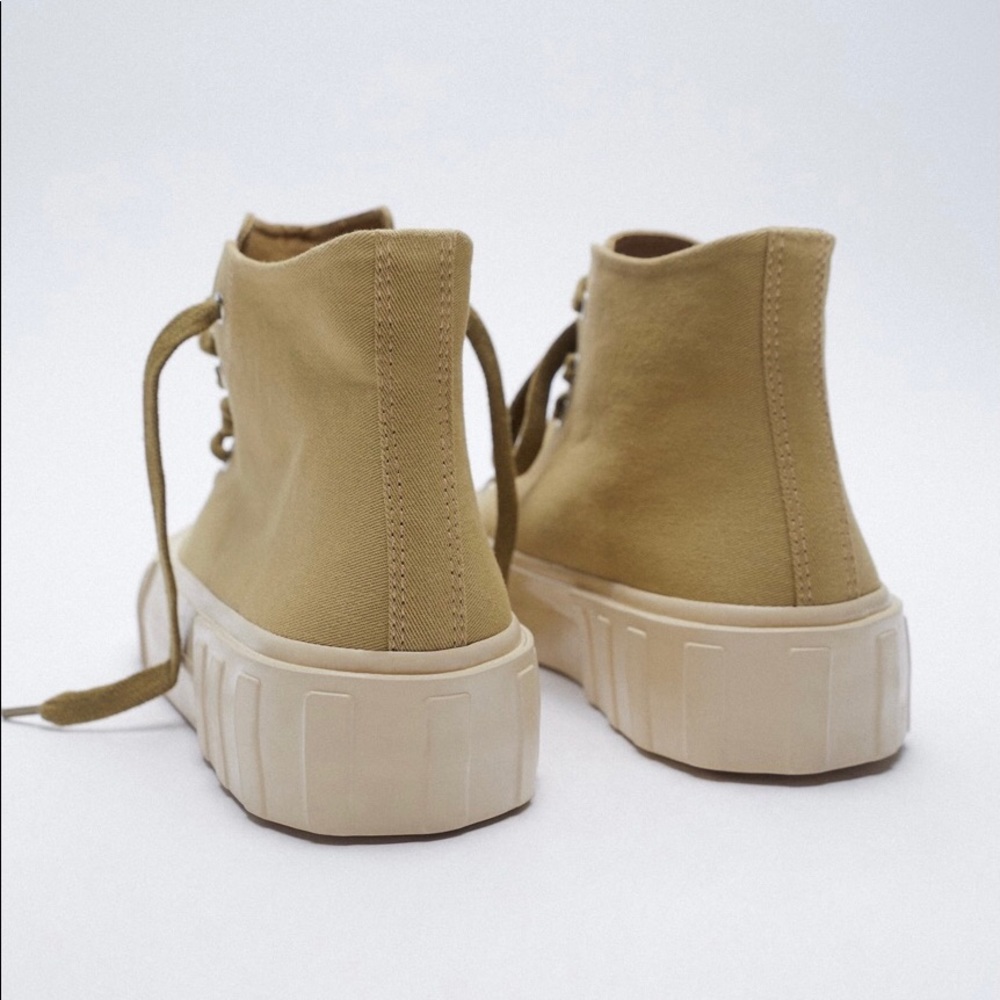 Zara canvas hightop sneakers - Picture 4 of 5